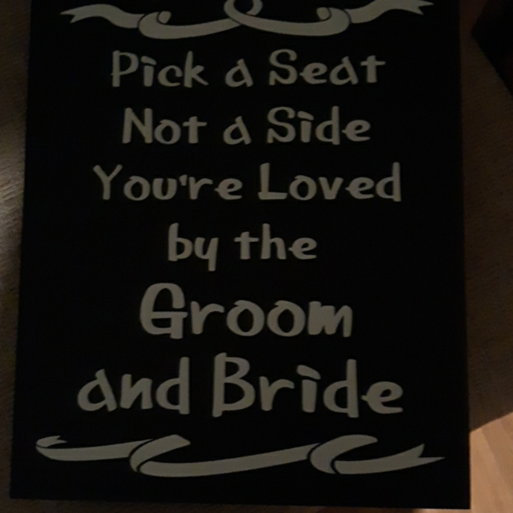Wedding sign